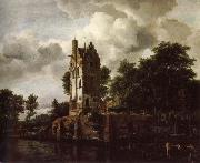 Jacob van Ruisdael Reconstruction of the ruins of the Manor Kostverloren USA oil painting artist